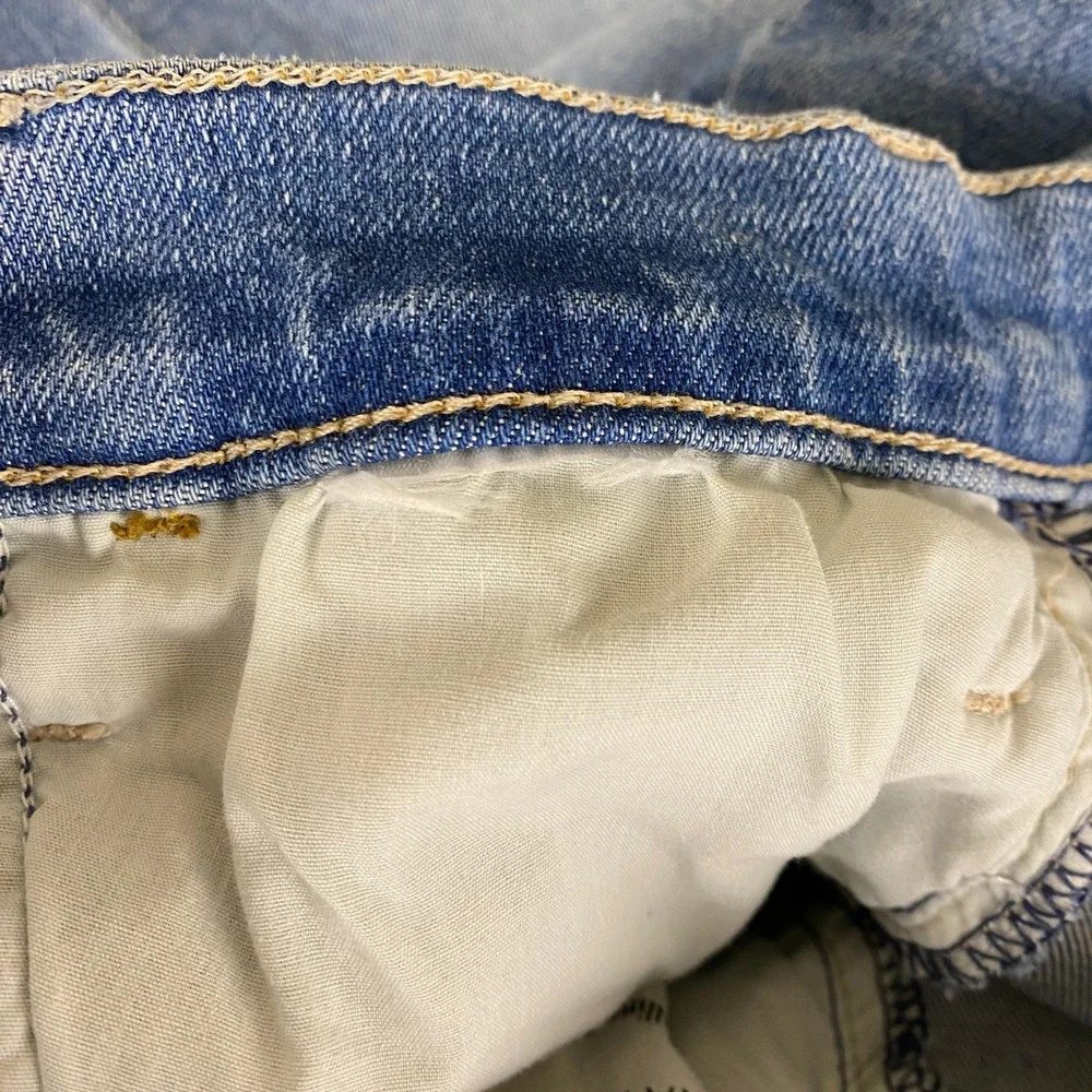 MOTHER The Hustler Ankle Fray Jeans Womens 26 Blue Distressed Ripped Flare Denim - Picture 5 of 13
